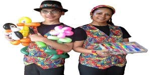 Face painting balloon twisting party entertainers brisbane